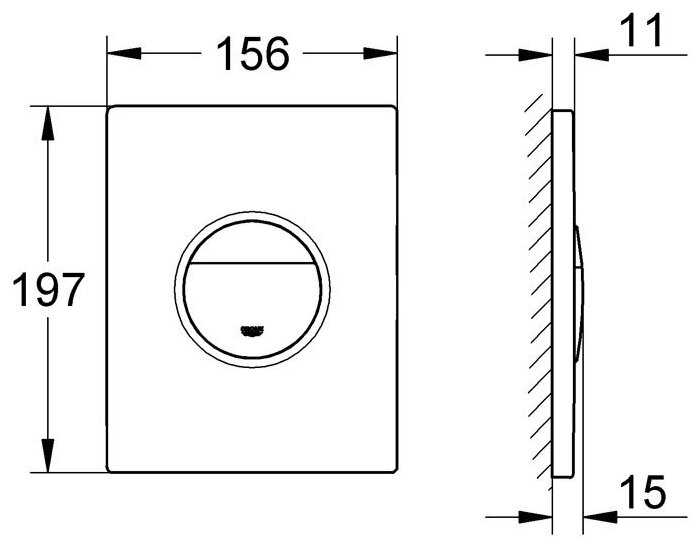 Кнопка смыва Grohe Nova Cosmopolitan 38765P00 фотография 2