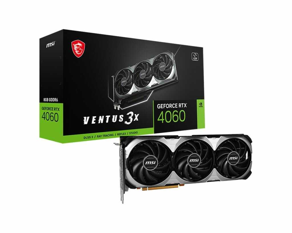 Видеокарта MSI GeForce RTX 4060 Ventus 3X (8GB)