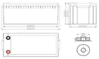 Аккумуляторная батарея DELTA Battery GEL 12-200 (12В) фотография 5