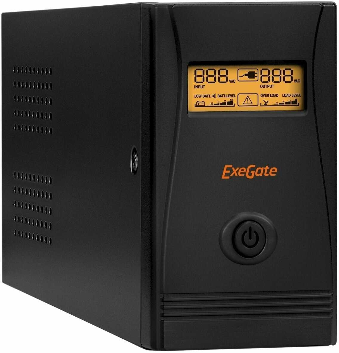 Источник бесперебойного питания EXEGATE SpecialPro Smart LLB-600 (600VA/360W) фотография 4