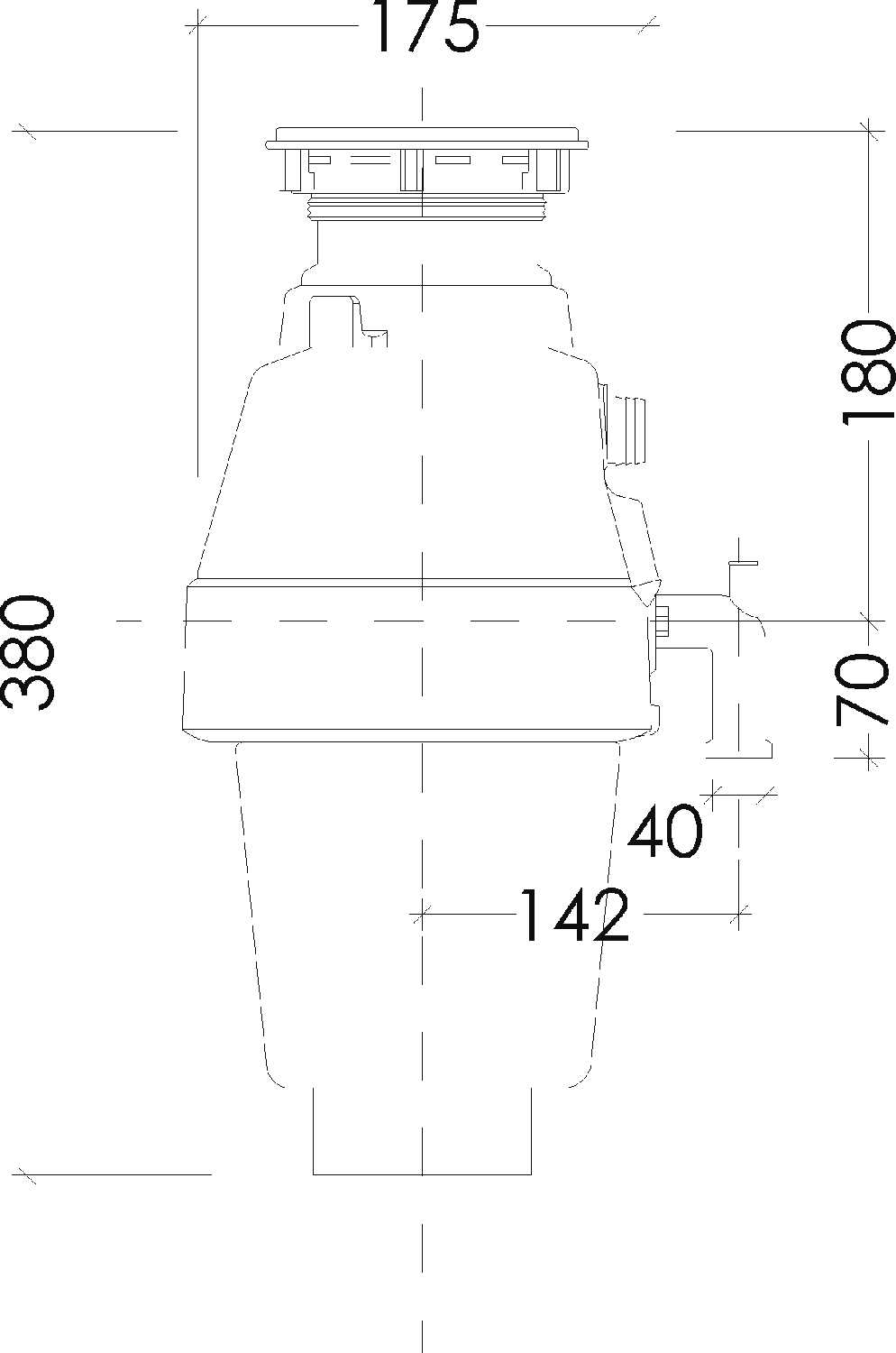 Измельчитель пищевых отходов SINK HELPER Middle H-25 фотография 7
