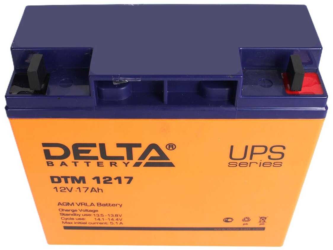 Аккумуляторная батарея DELTA Battery DTM 1217 (12В) фотография 10