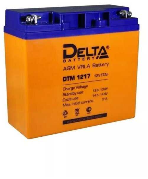Аккумуляторная батарея DELTA Battery DTM 1217 (12В) фотография 11