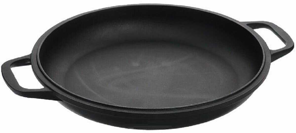 Казан НЕВА МЕТАЛЛ ПОСУДА Литой с крышкой-сковородой фотография 9