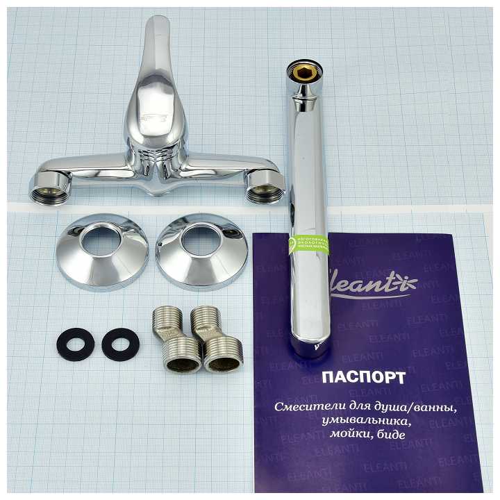 Смеситель для мойки настенный с поворотным изливом, Eleanti Topaz, 0402.857 фотография 7