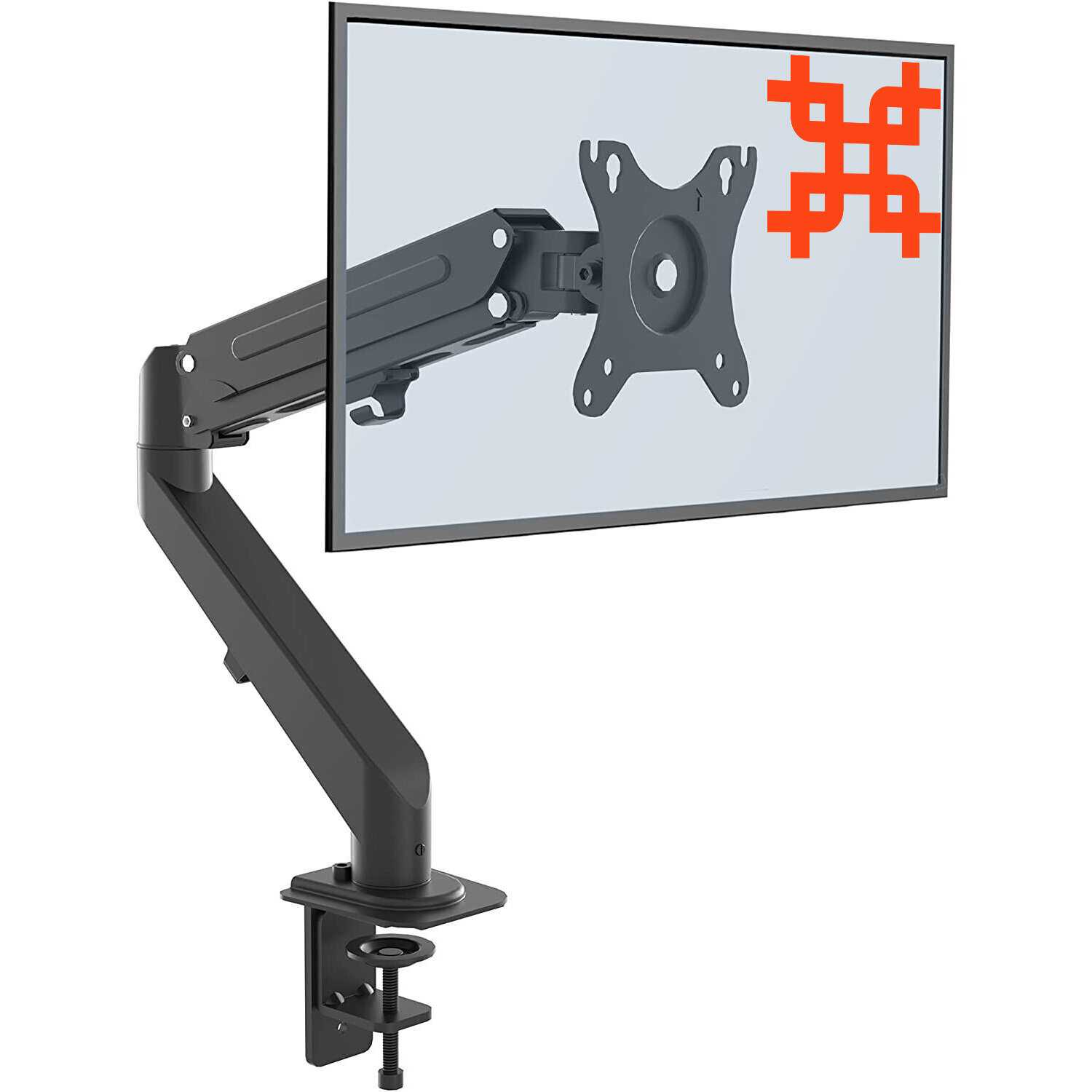 Кронштейн для монитора UniTeki Кронштейн для монитора наклонно-поворотный газлифт (FMGT81) фотография 7