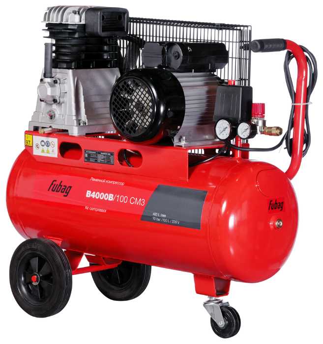 Компрессор масляный Fubag B4000B/100 СМ3, 100 л, 2.2 кВт фотография 1