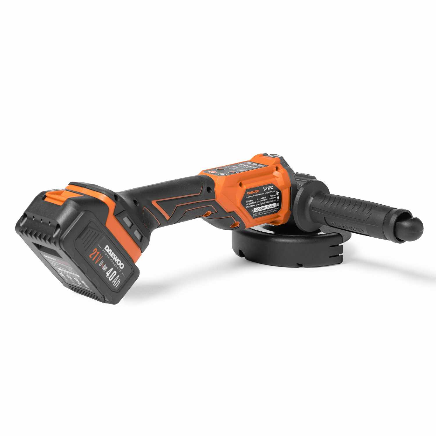 Аккумуляторная УШМ DAEWOO DAG 3021Li SET [21В, 125мм, Li-Ion 4А/ч + ЗУ] фотография 2