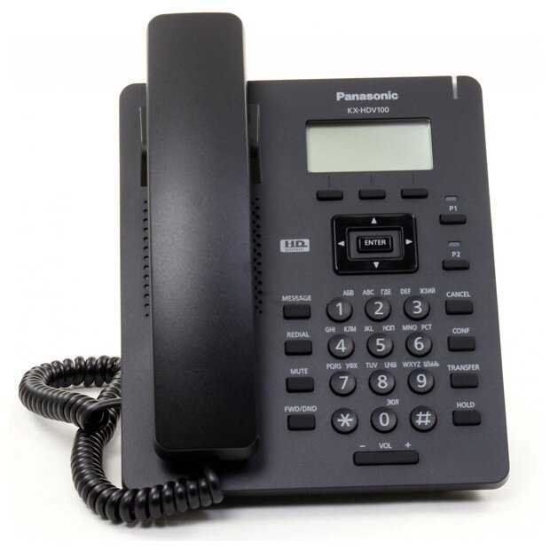 VoIP-телефон Panasonic KX-HDV100 черный фотография 1