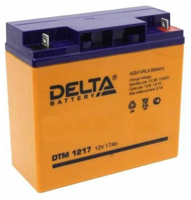Аккумуляторная батарея DELTA Battery DTM 1217 (12В) фотография 4