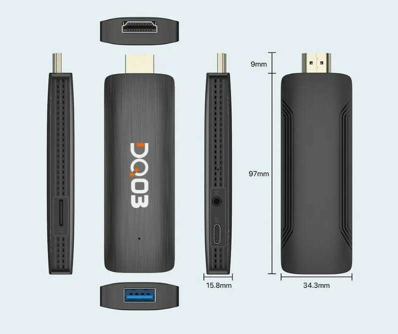 Смарт ТВ Приставка DQ03 TV Stick (2/16GB) фотография 7
