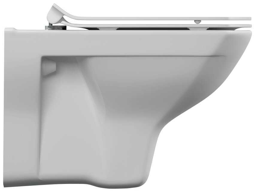 Чаша унитаза подвесная Cersanit Carina Clean On (MZ-CARINA-XL-COn-S-DL-E) микролифт с горизонтальным выпуском фотография 11