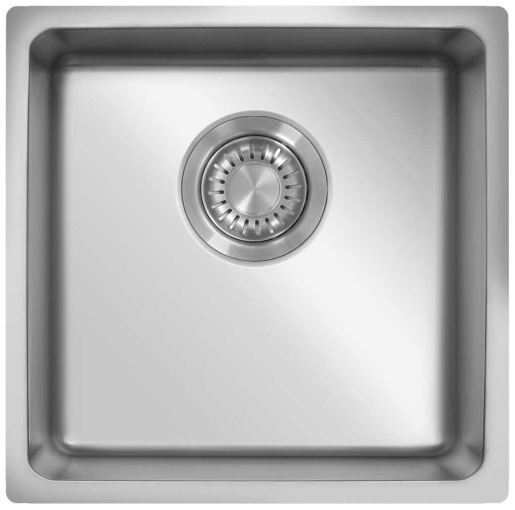 Интегрированная кухонная мойка TopZero Micro ME400, 44х44см, нержавеющая сталь
