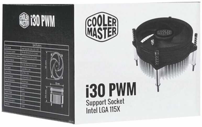 Кулер для процессора Cooler Master i30P (RH-I30P-26FK-B1) фотография 7