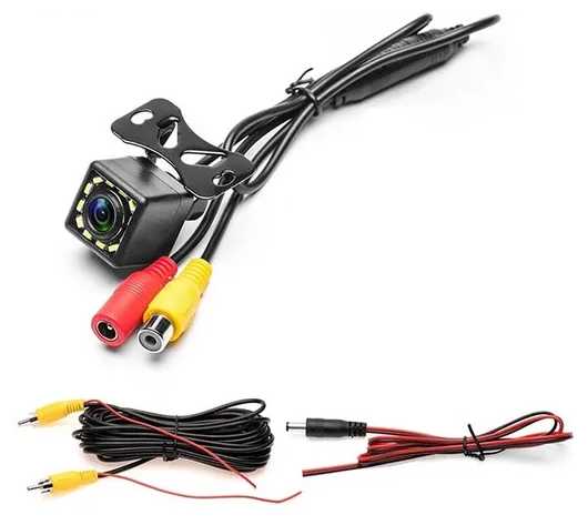 Автомобильная камера заднего вида MyLatso 12 светодиодов LED HD 720p с подсветкой и разметкой фотография 5