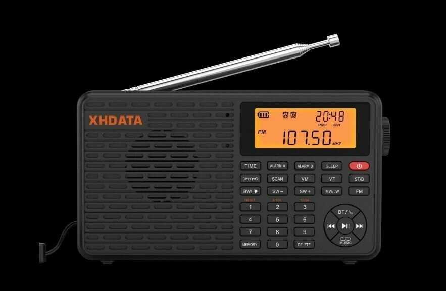 Цифровой портативный радиоприемник Xhdata (AM/SW/MW/FM) фотография 7