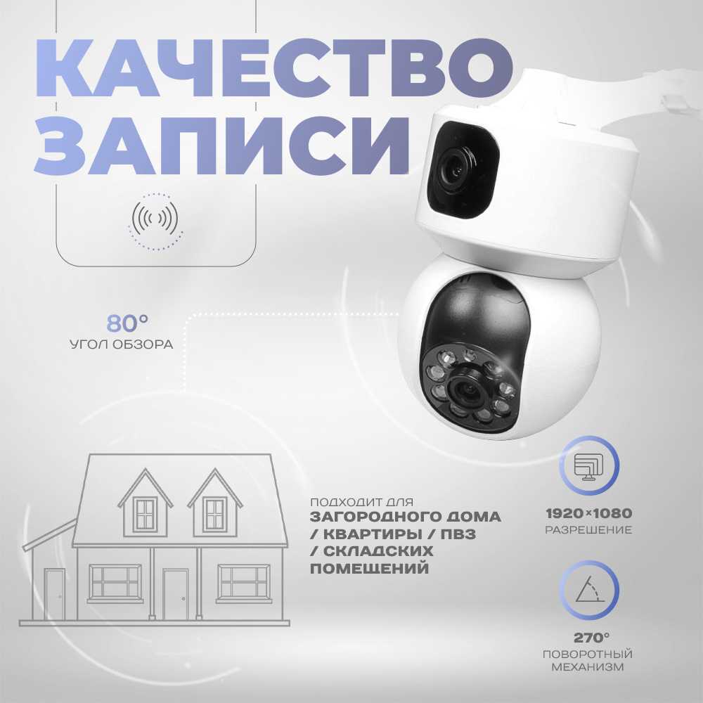 Поворотная камера видеонаблюдения PS-link G100C WIFI фотография 6