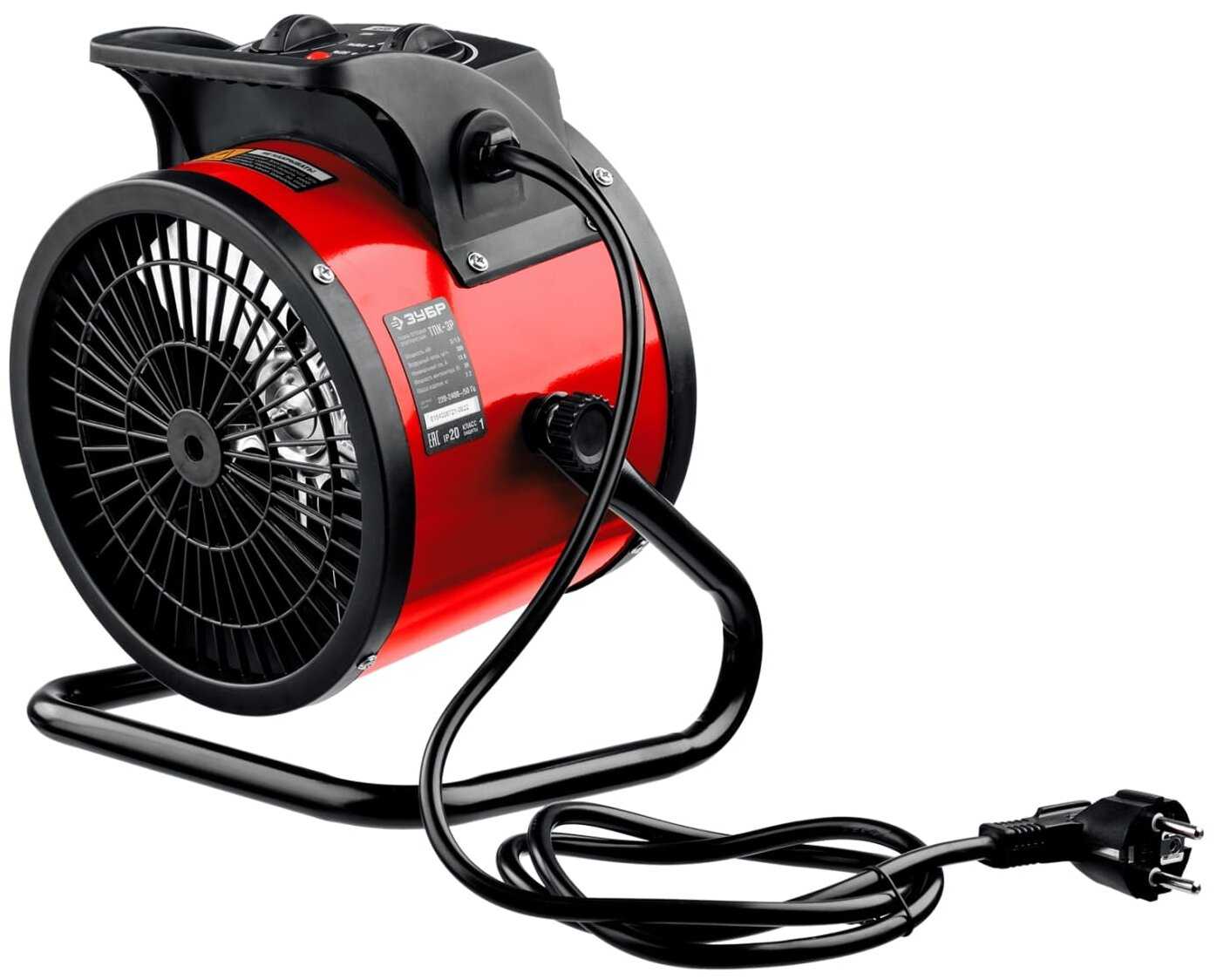 Электрическая тепловая пушка ЗУБР Тепловая пушка (ТПК-3Р) фотография 1