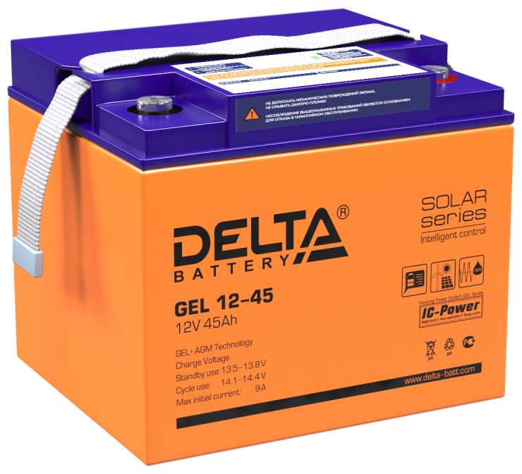 Аккумуляторная батарея DELTA GEL 12-45 (12В)