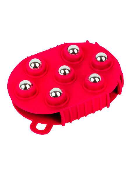 Массажер Массажер варежка c металлическими шариками фотография 5