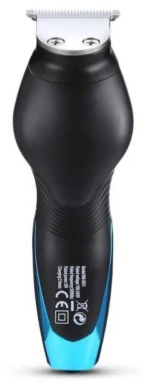 Машинка для стрижки Kemei KM-5031, черный, синий фотография 2