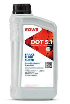 Тормозная жидкость ROWE HIGHTEC BRAKE FLUID SUPER DOT 5.1 1 л фотография 1