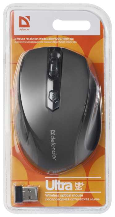 Беспроводная мышь Defender Ultra MM-315 фотография 5