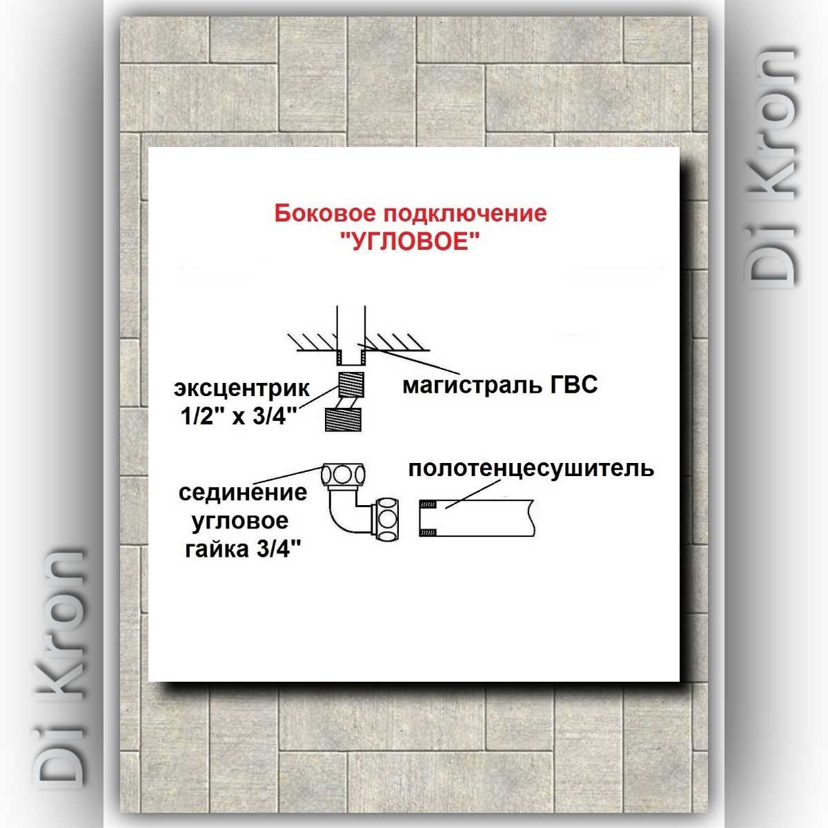 Полотенцесушитель Di Kron Premium-T 800х400 фотография 8