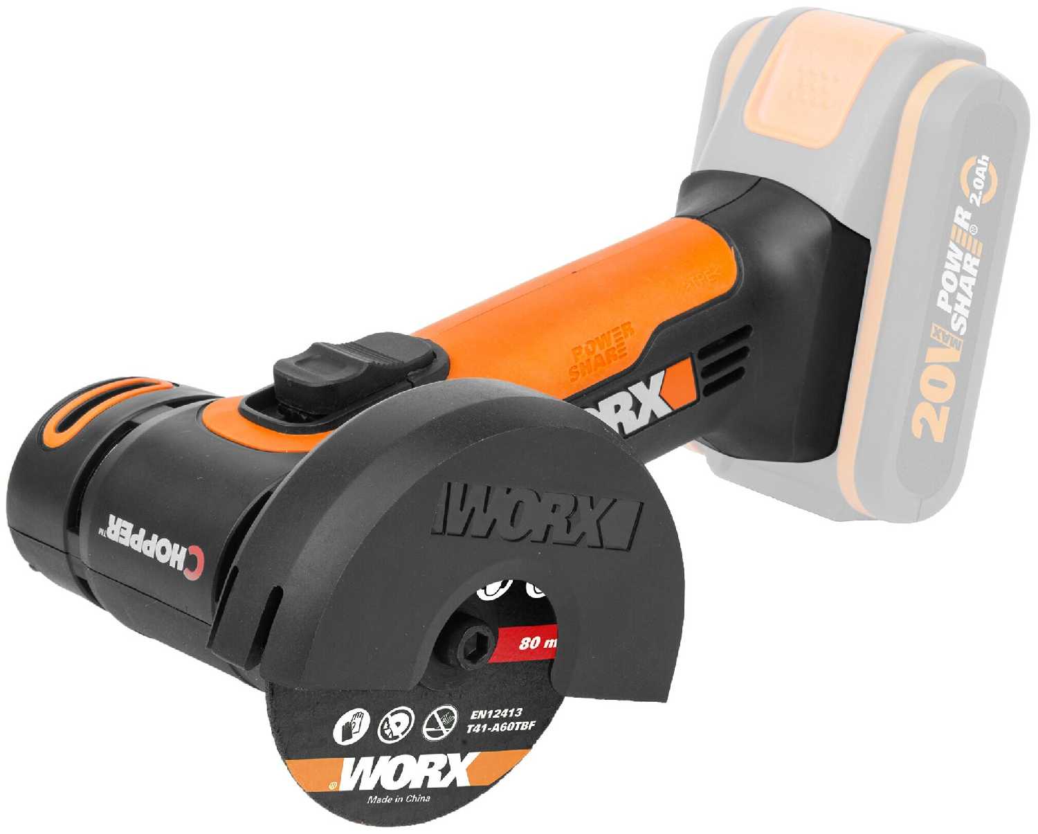 Аккумуляторная УШМ Worx WX801.9 фотография 1