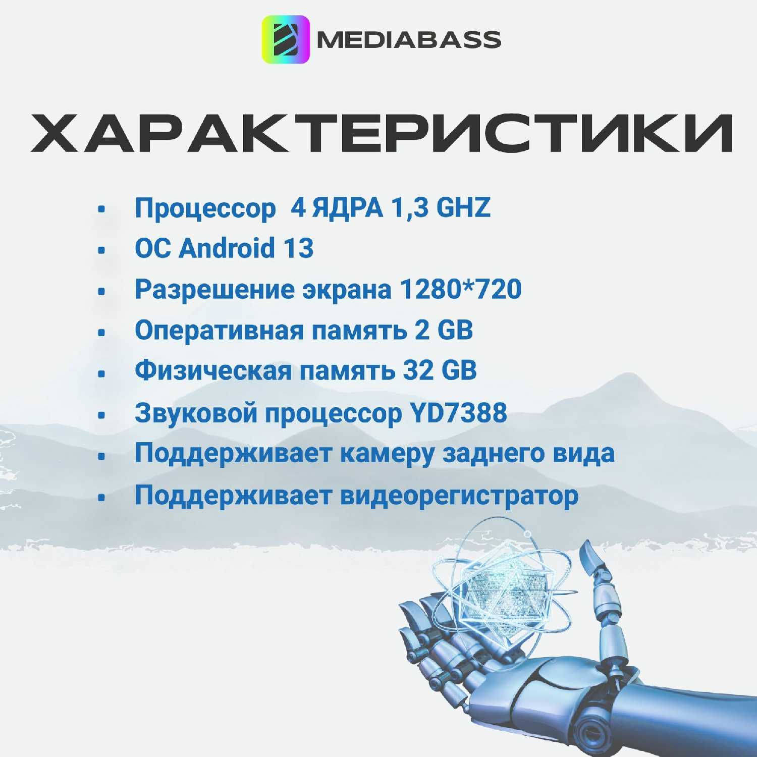 Магнитола MEDIABASS KIA Sorento (1 рест.) Android 13, 2/32ГБ, QLED экран 1280720 фотография 1