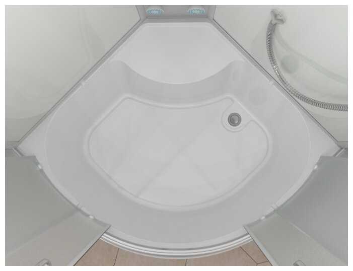 Душевая кабина ERLIT Comfort ER 3510TP высокий поддон 100см*100см фотография 11