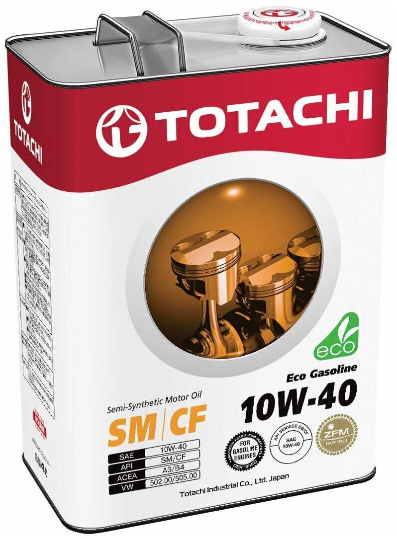 Полусинтетическое моторное масло TOTACHI Eco Gasoline SM/CF 10W-40 фотография 1