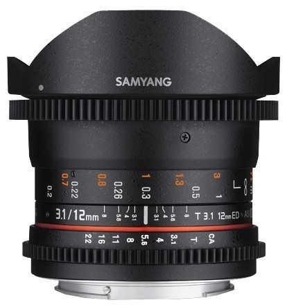 Объектив Samyang 12mm T3.1 ED AS NCS VDSLR Fish-eye Minolta A фотография 1