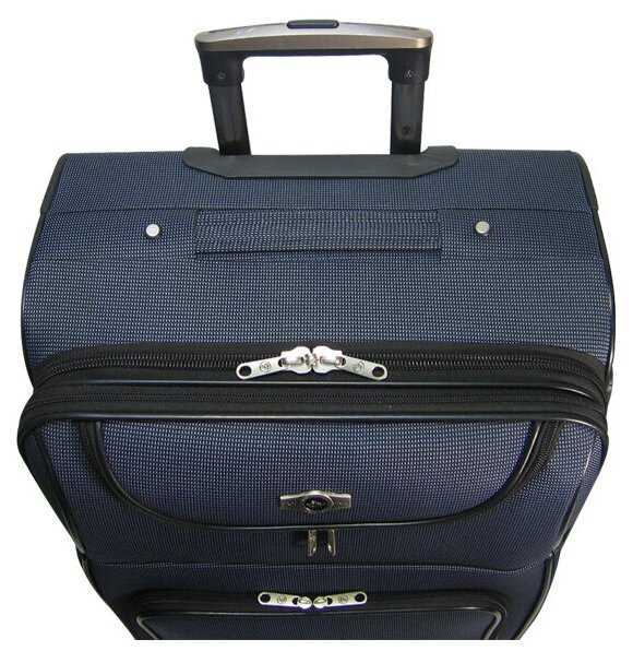 Набор: чемодан + сумочка Borgo Antico. 6088 dark blue 21/14