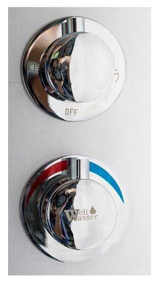 Душевая кабина WELTWASSER Emmer 11015 низкий поддон 110см*110см фотография 7