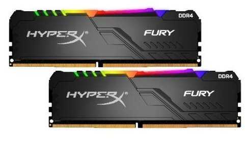 Оперативная память 32 GB 2 шт. HyperX Fury RGB HX436C18FB3AK2/64 фотография 1