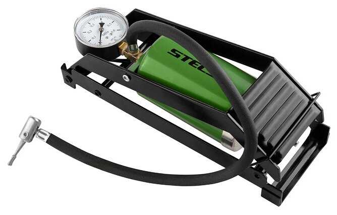 Ножной велонасос STELS FP9807B, сталь