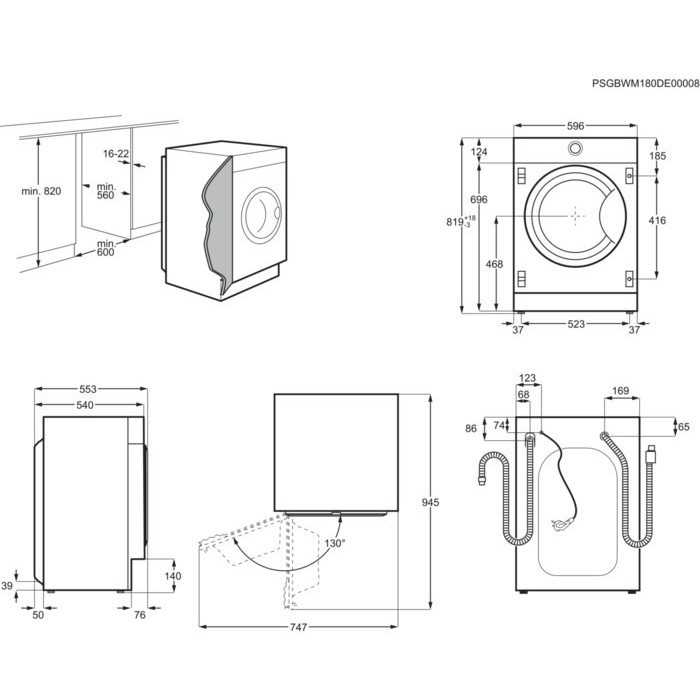 Встраиваемая стирально-сушильная машина Electrolux EW7W368SI фотография 3