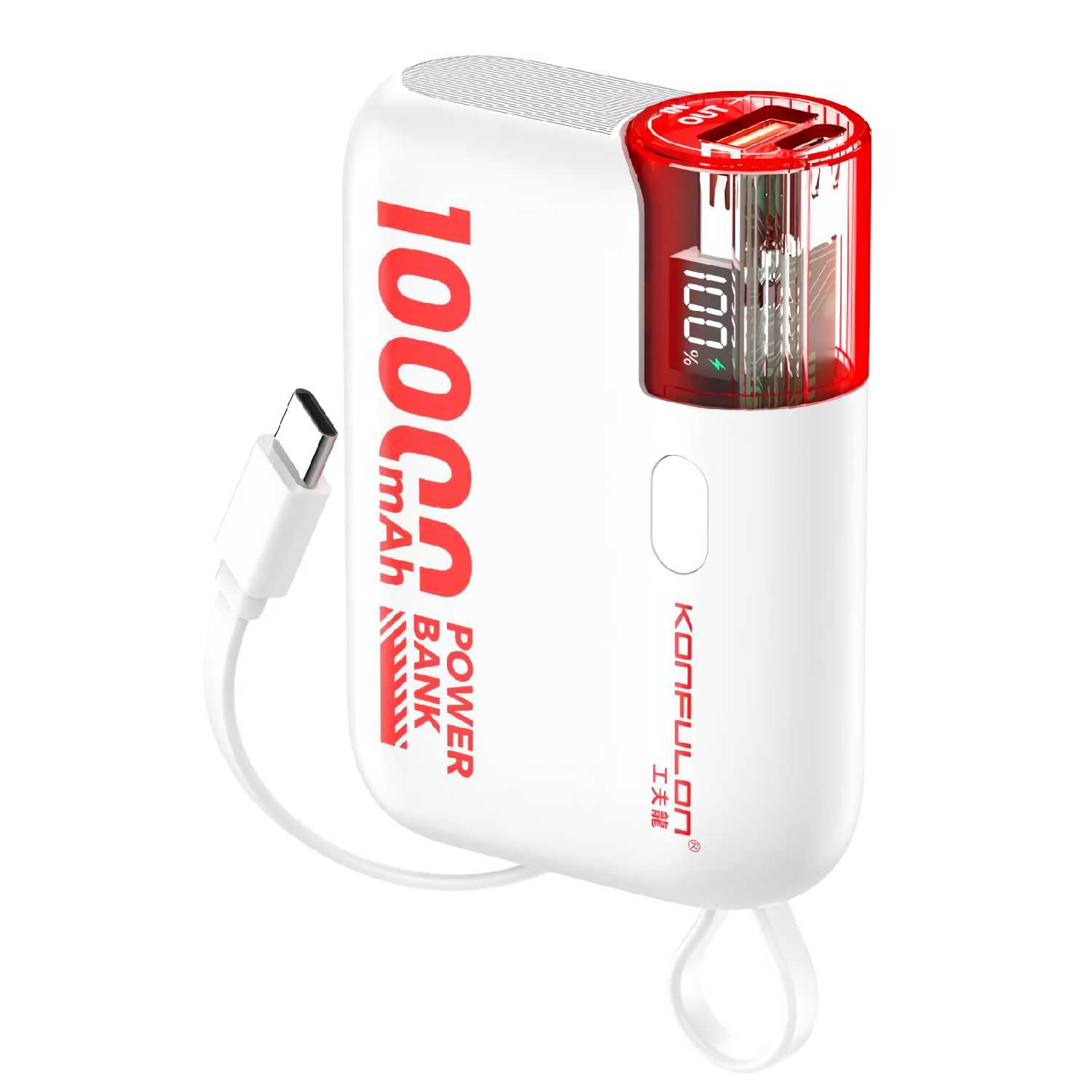 Power Bank Konfulon 20 000 mAh (4 кабеля) фотография 29