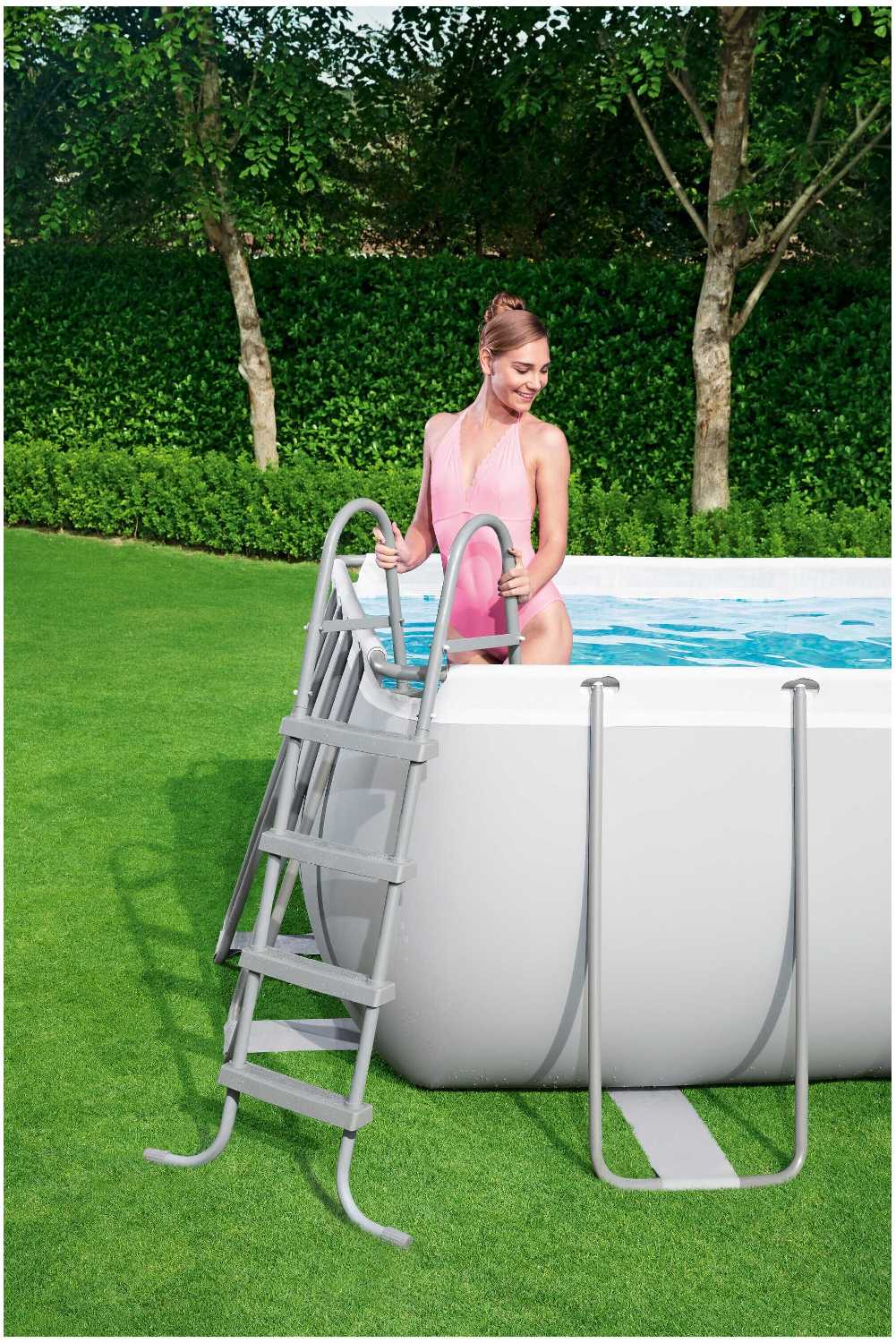 Бассейн Bestway Rectangular Power Steel Frame (56241/56456) фотография 3