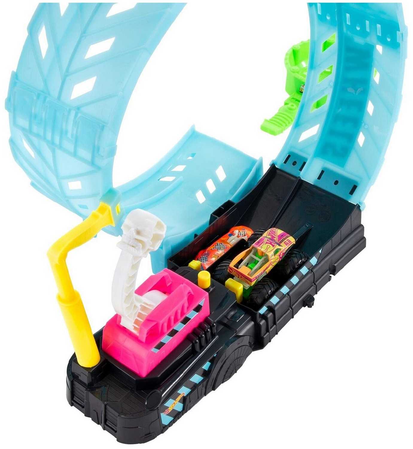 Трек Hot Wheels Monster Trucks Glow-In-The-Dark Epic Loop Challenge HBN02 фотография 5