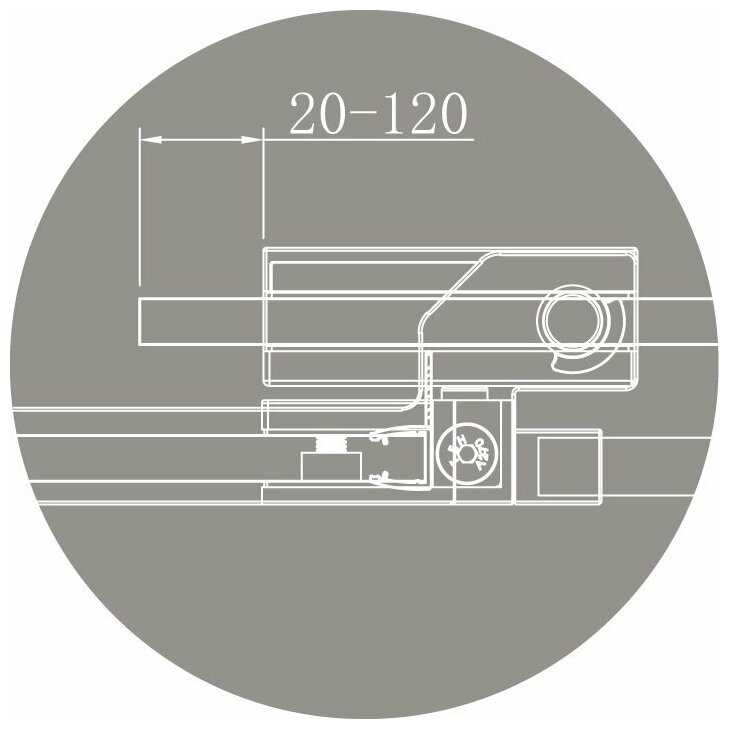 Душевой уголок Cezares SLIDER-AH-1-90-80/90-GRIGIO-Cr фотография 8