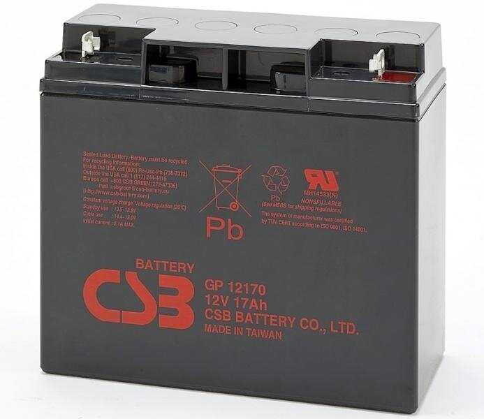 Аккумуляторная батарея B.B. Battery BC17-12 фотография 3