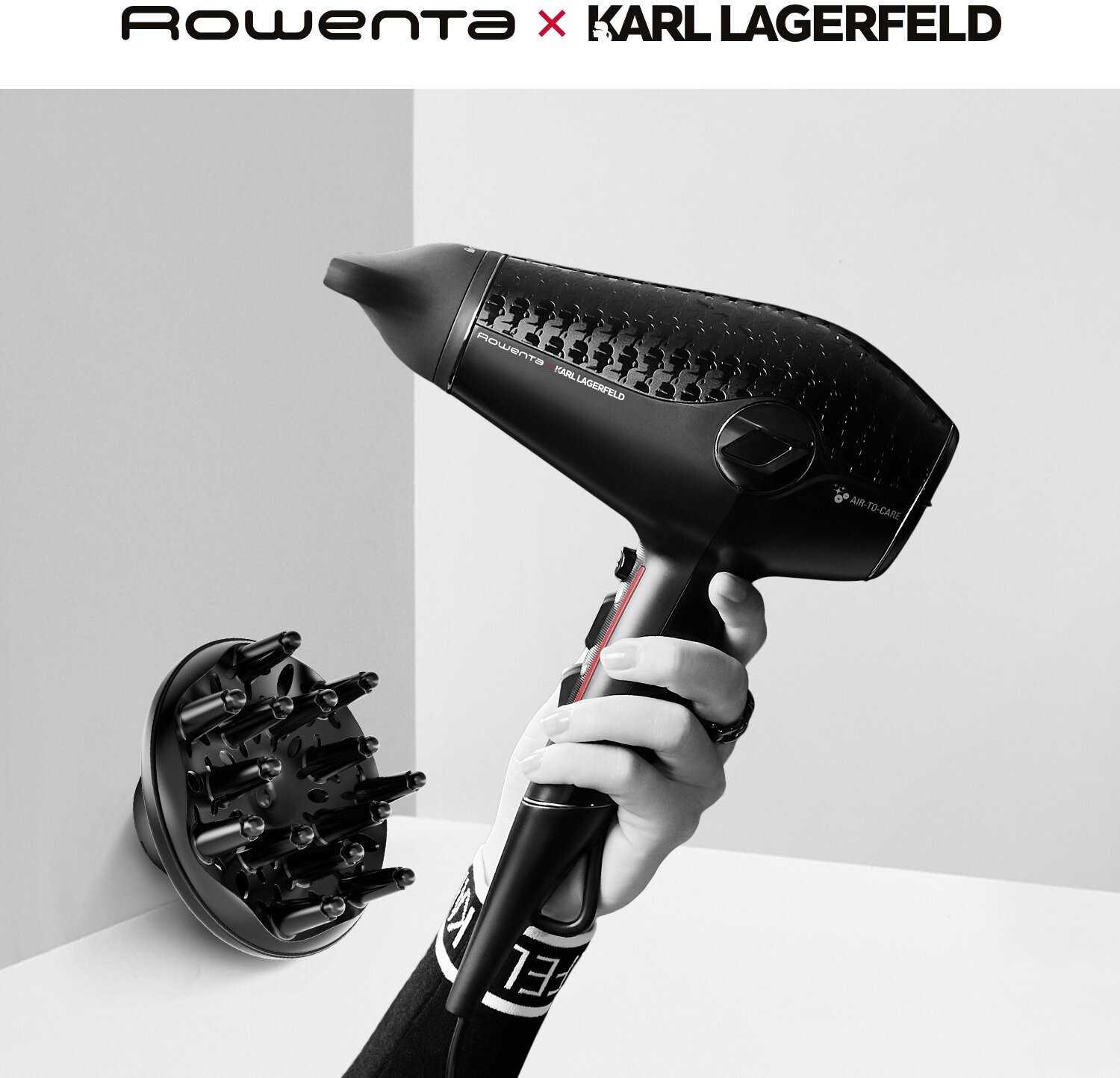 Фен для волос Rowenta Karl Lagerfeld (CV613LF0)