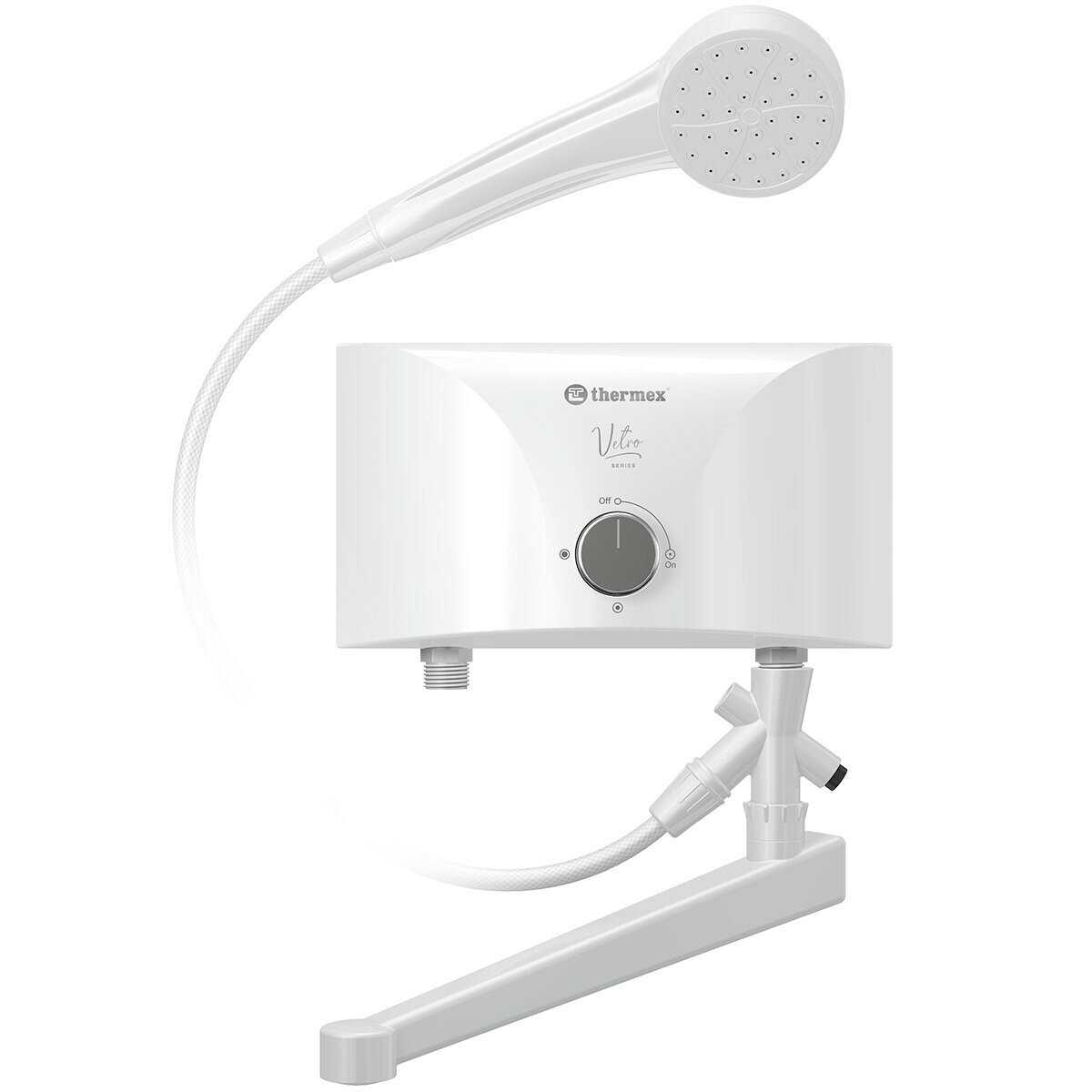 Проточный водонагреватель Thermex Vetro 6500 shower фотография 8