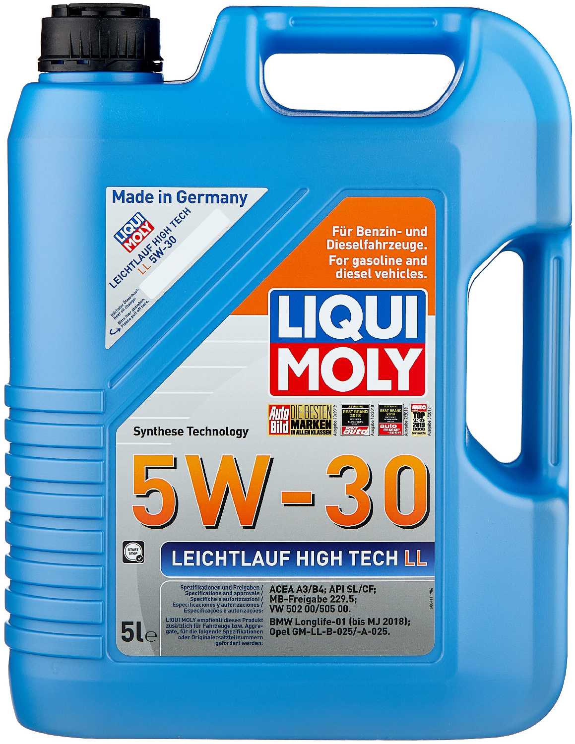 Синтетическое моторное масло LIQUI MOLY Leichtlauf High Tech LL 5W-30 фотография 6