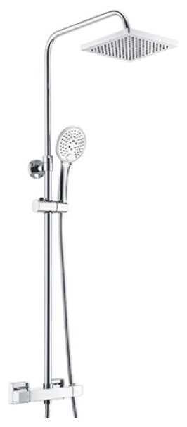 Душевая стойка WasserKRAFT A15502, хромоникелевое