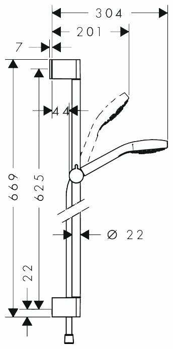 Душевой гарнитур hansgrohe Croma Select S Multi 26560400, фотография 1