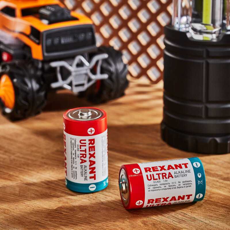 Батарейка Rexant D/LR20 (2 шт) фотография 4