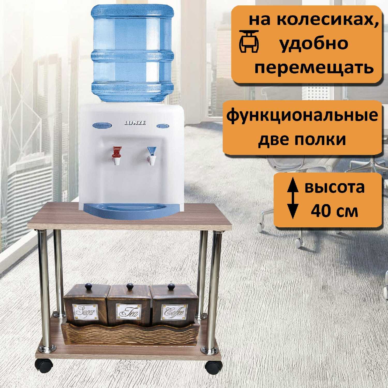 Подставка под системный блок или принтер на колесиках (2 полочки 54х30 см) фотография 3